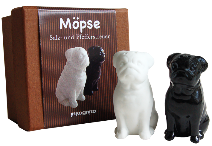 66080 Salz- und Pfefferstreuer Möpse