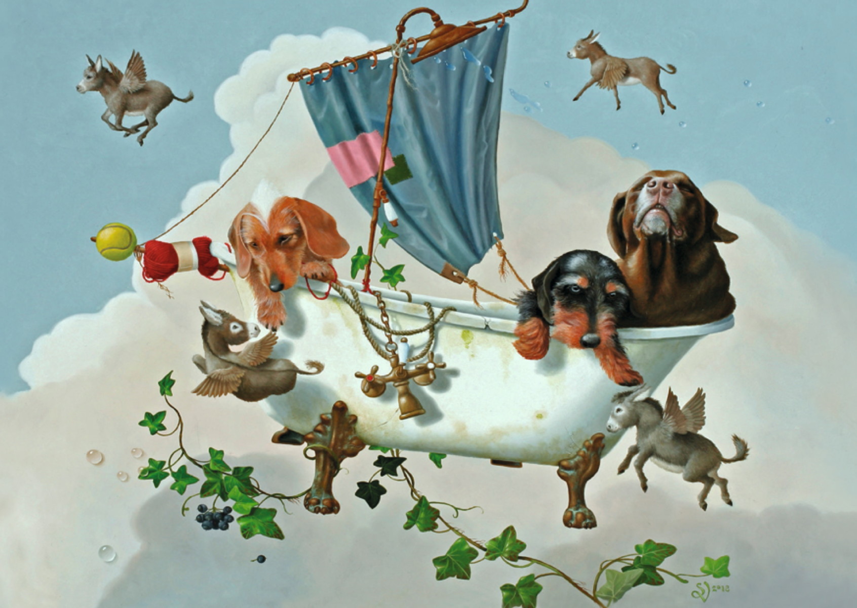 Postkarten-Set "Hunde"