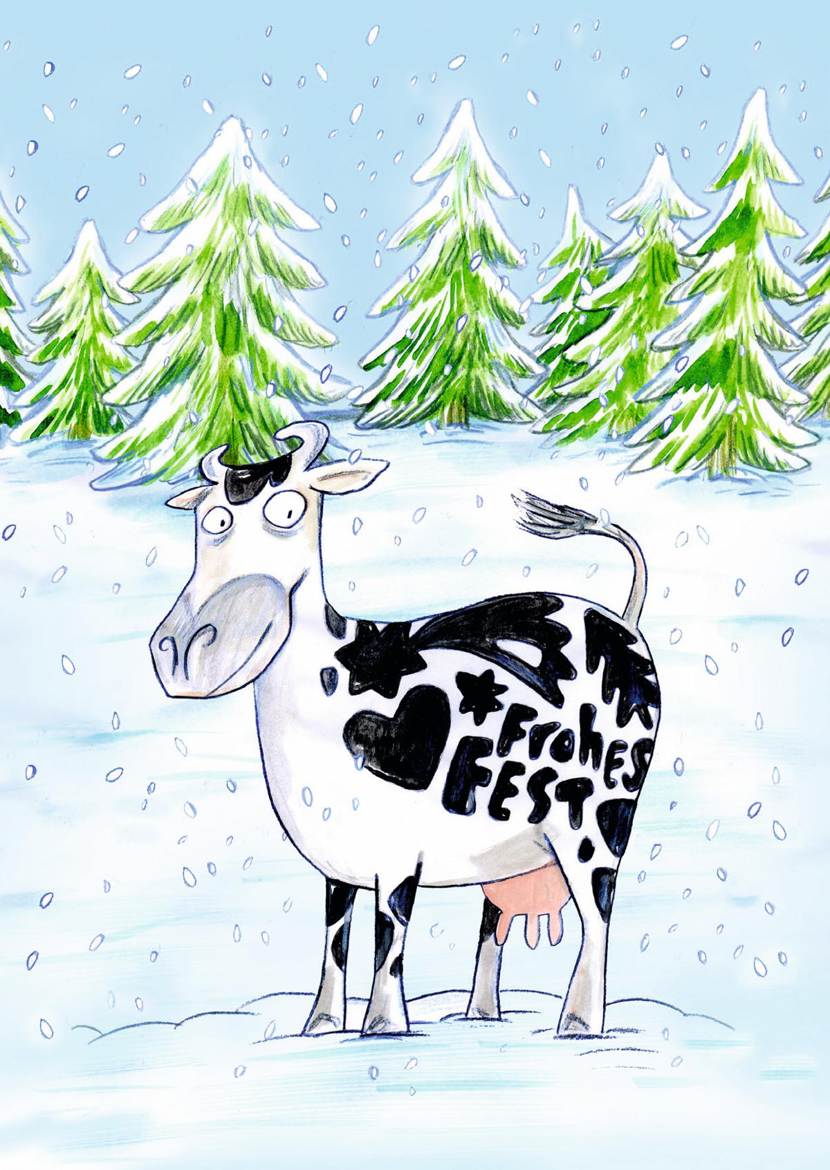 Weihnachtskuh