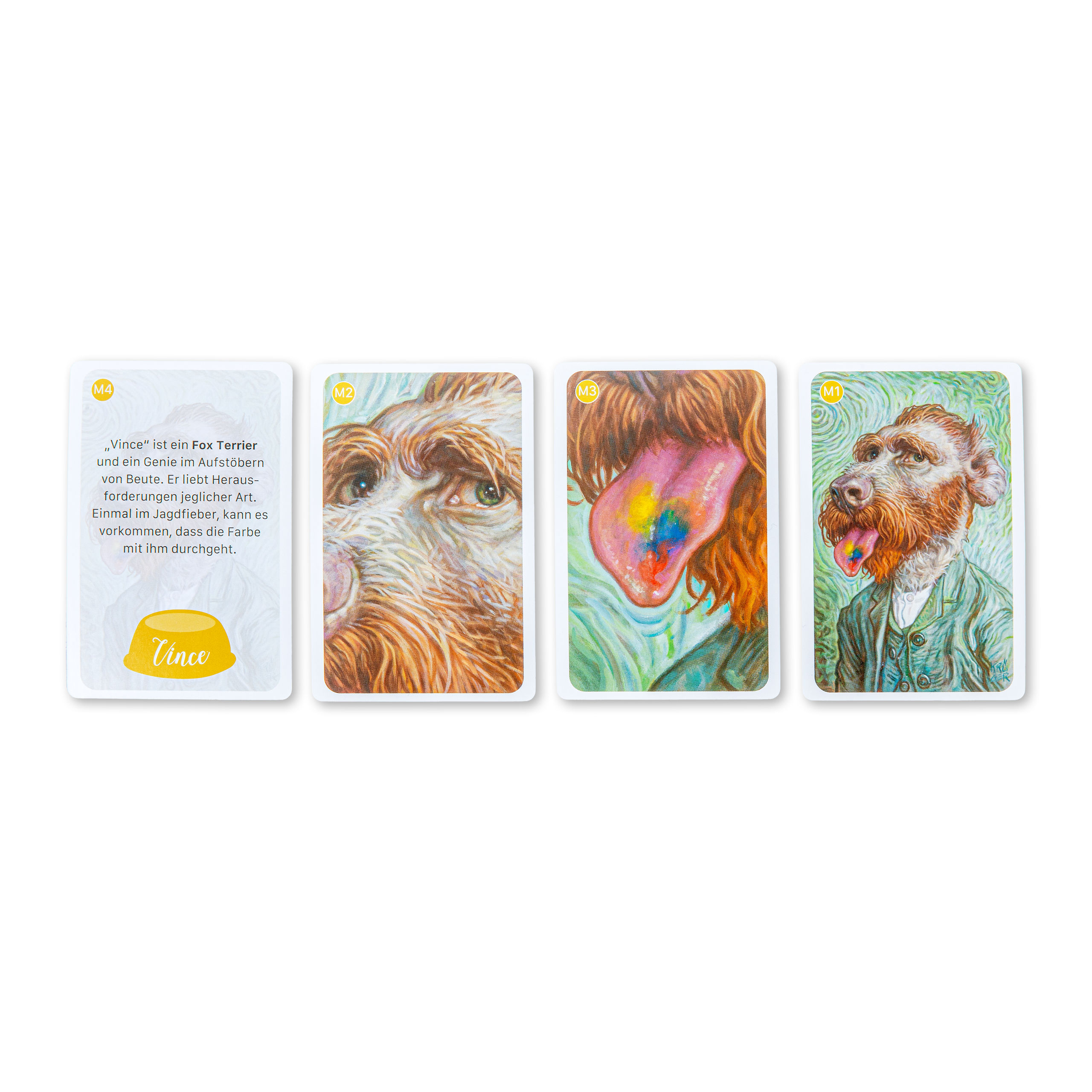 Bunte Hunde Quartett