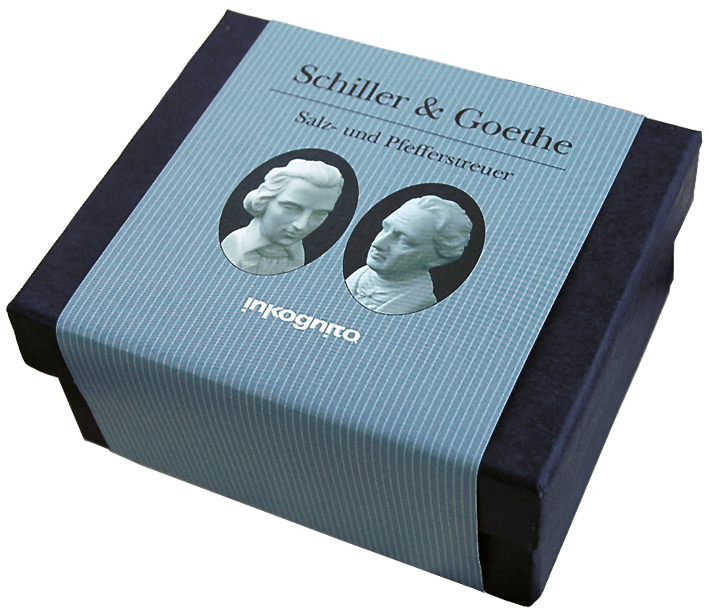 66066-b Salz- und Pfefferstreuer Schiller & Goethe