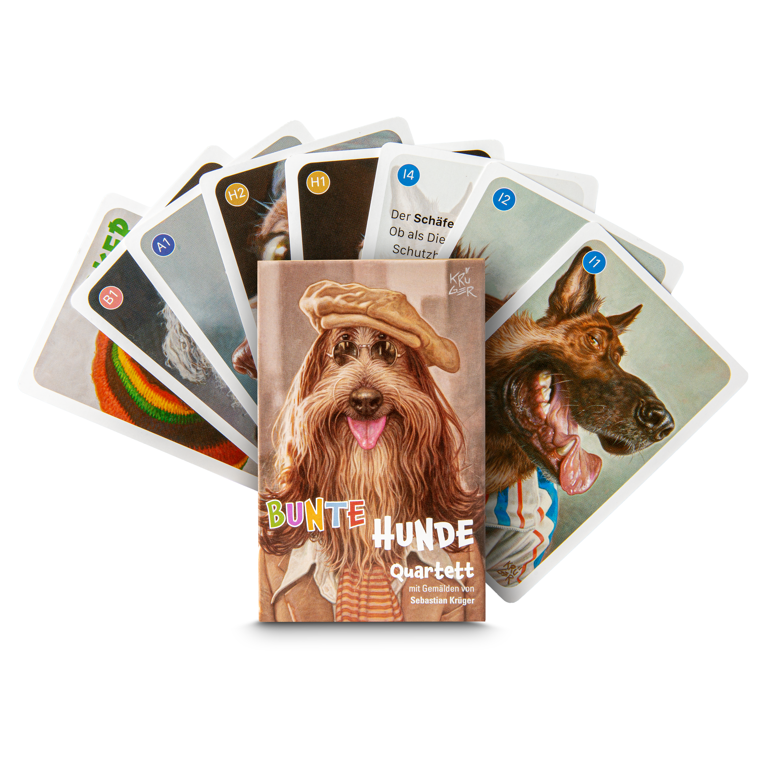 Bunte Hunde Quartett