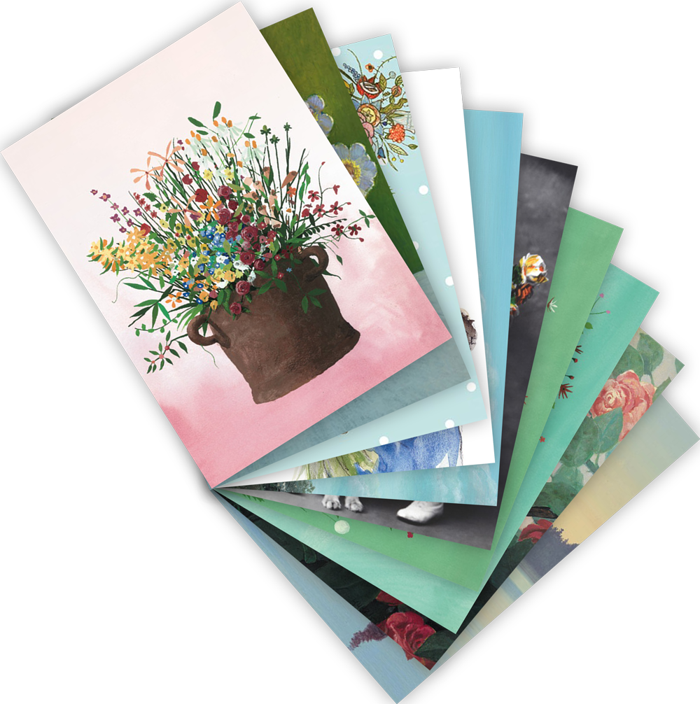 Postkarten-Set "Blumengrüße"