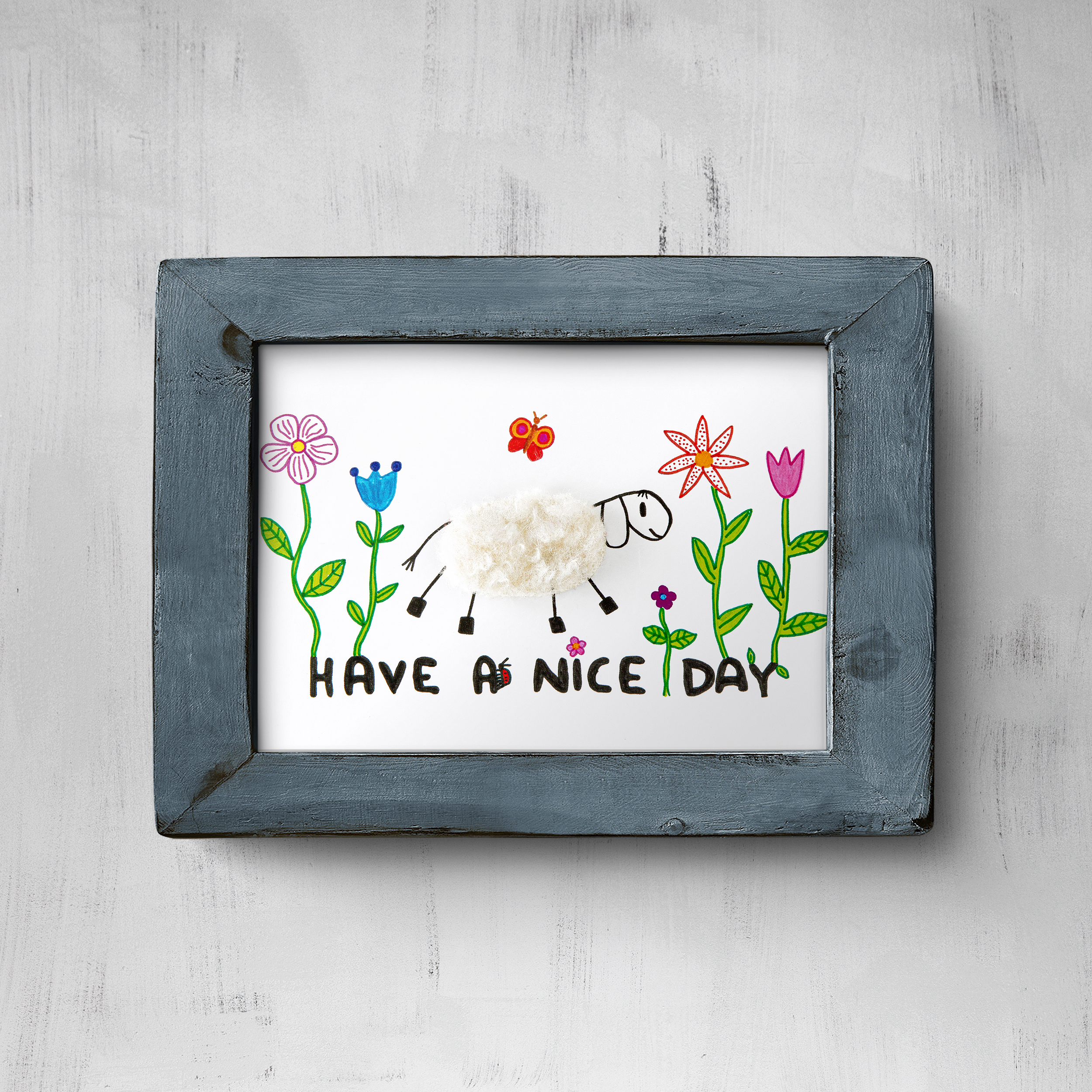 Plüschkarte "Have a nice day"