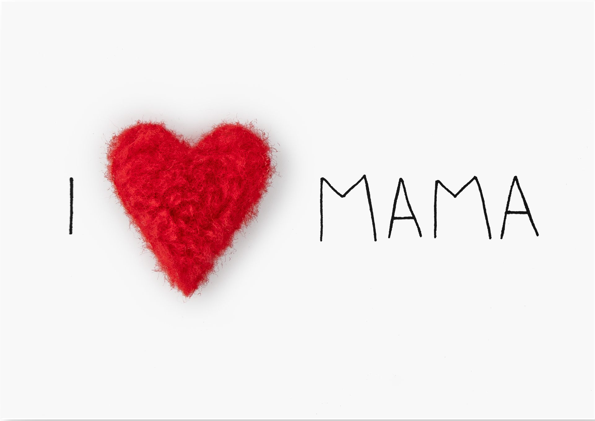 Plüschkarte "Mama"