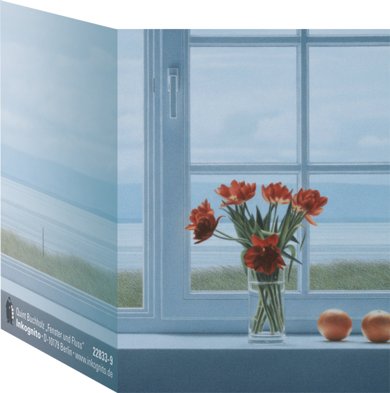 22833-9 Minikärtchen "Fenster und Fluss"