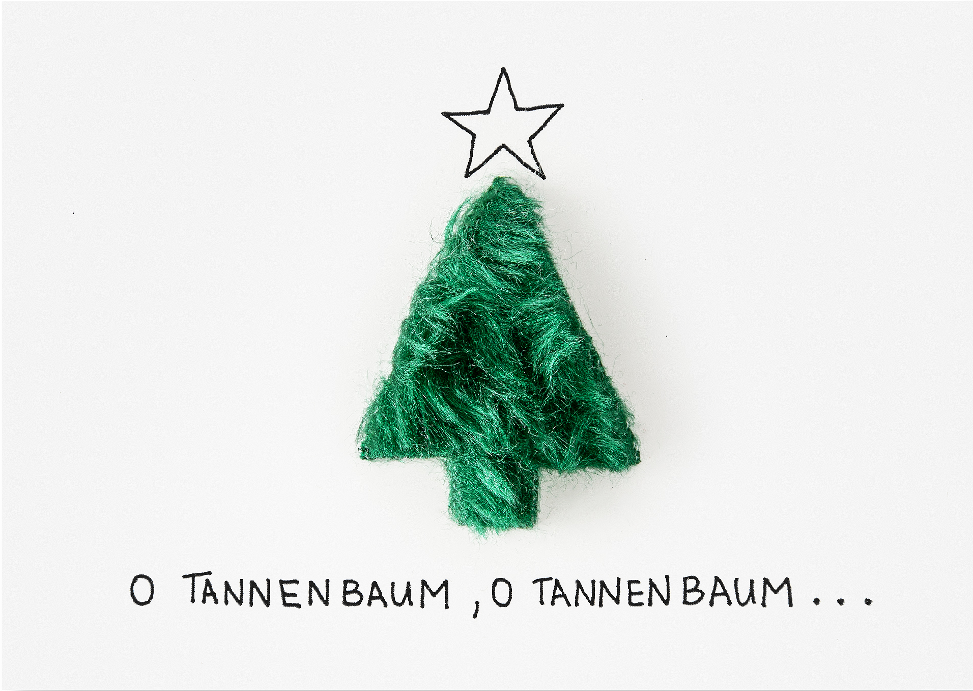 Plüschkarte "Oh Tannenbaum"