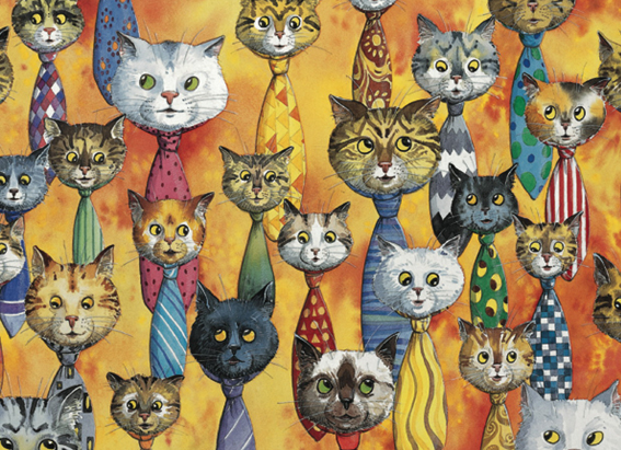 Katzen-Krawatten