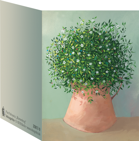 25817-9 Minikärtchen "Blumenkrug"