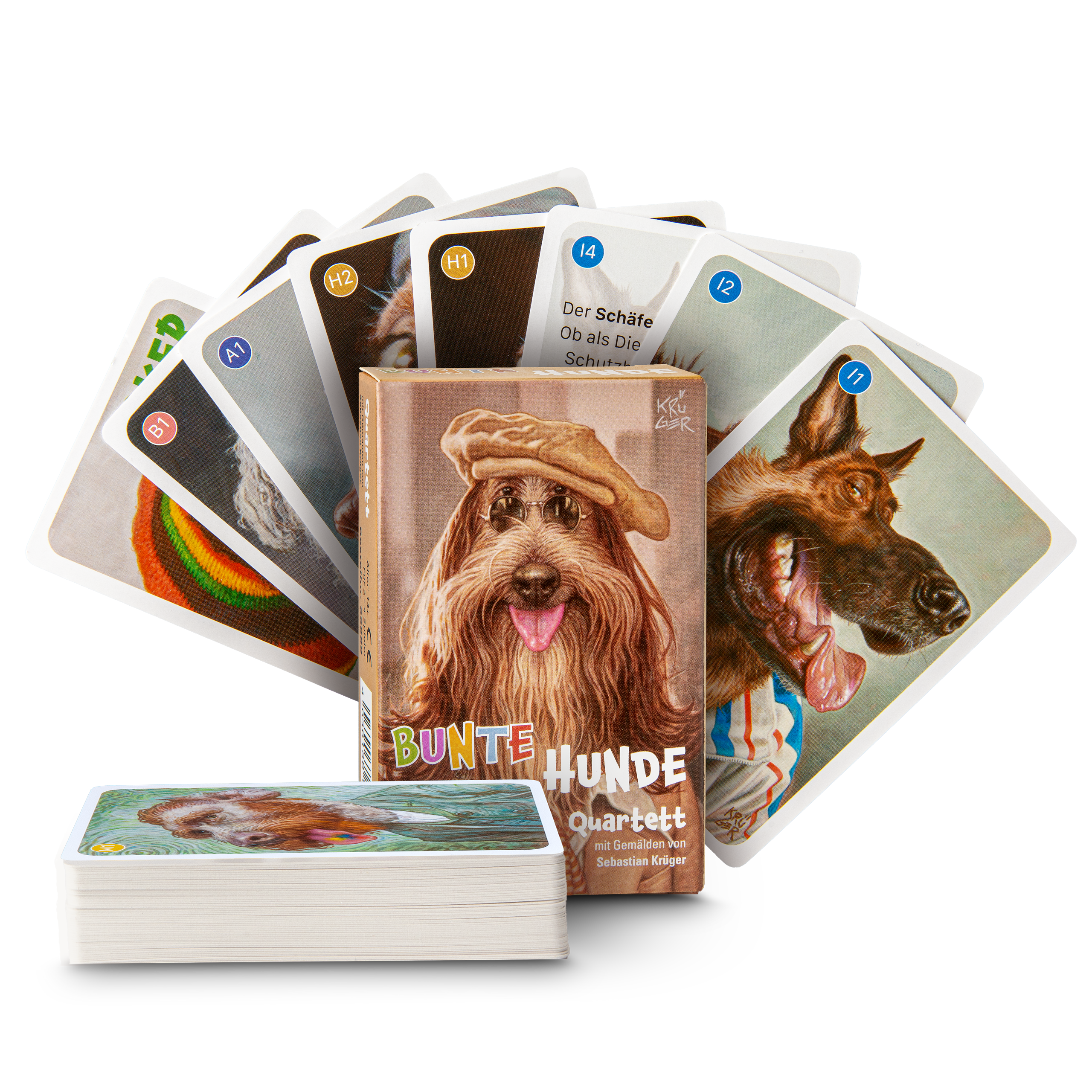 Bunte Hunde Quartett