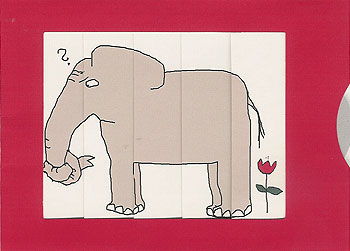 Schiebekarte "Elefant"