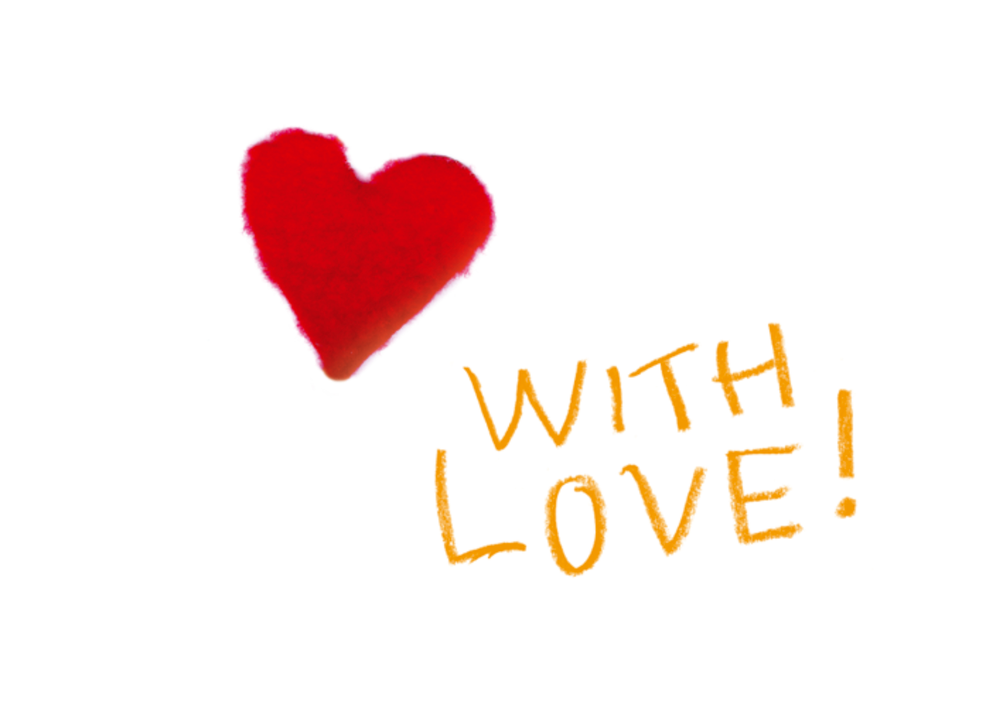 Plüschkarte "With Love"